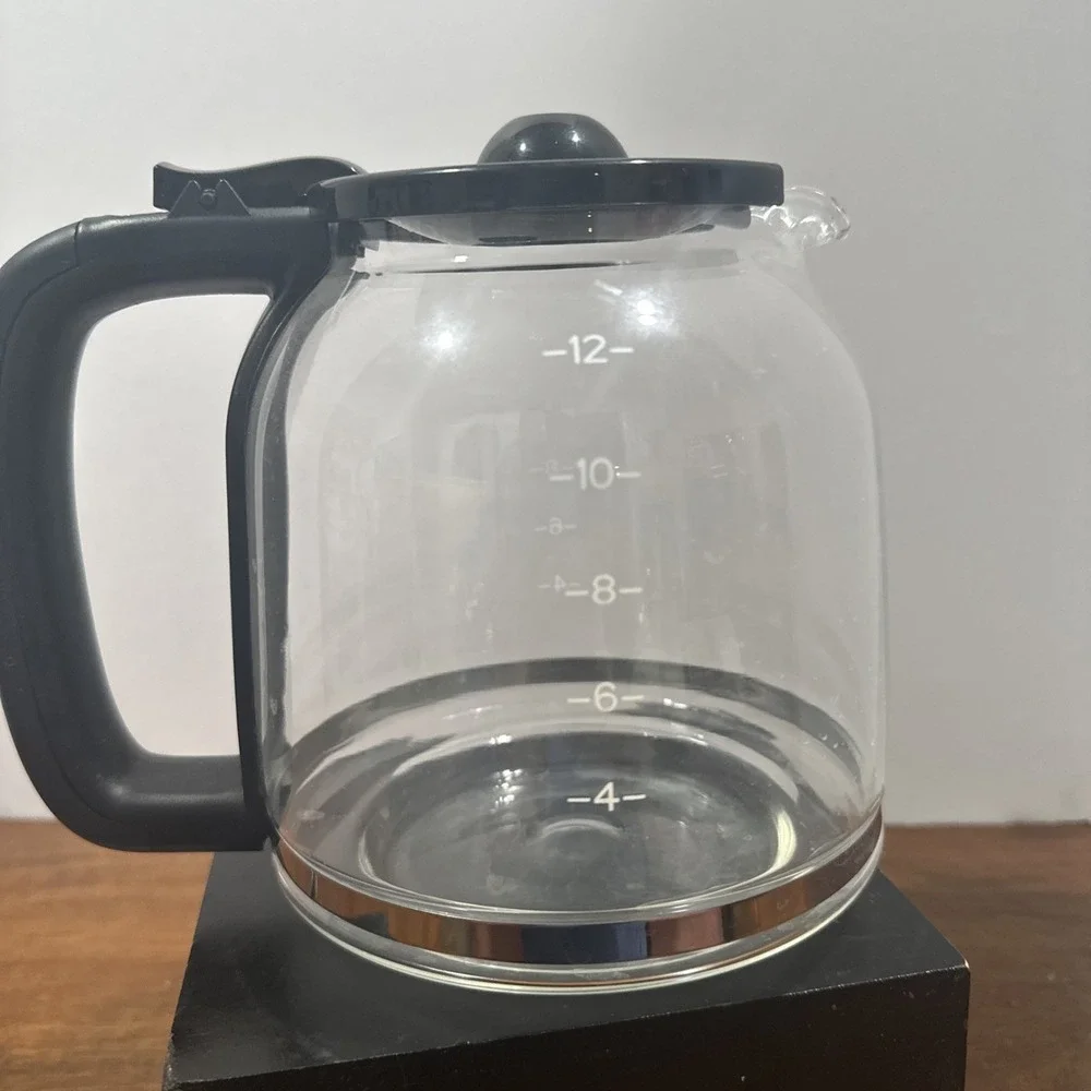 Replacement Carafe 12 Cup Coffee‎ Maker Glass Pot Lid Brewing Bean Roast Blend